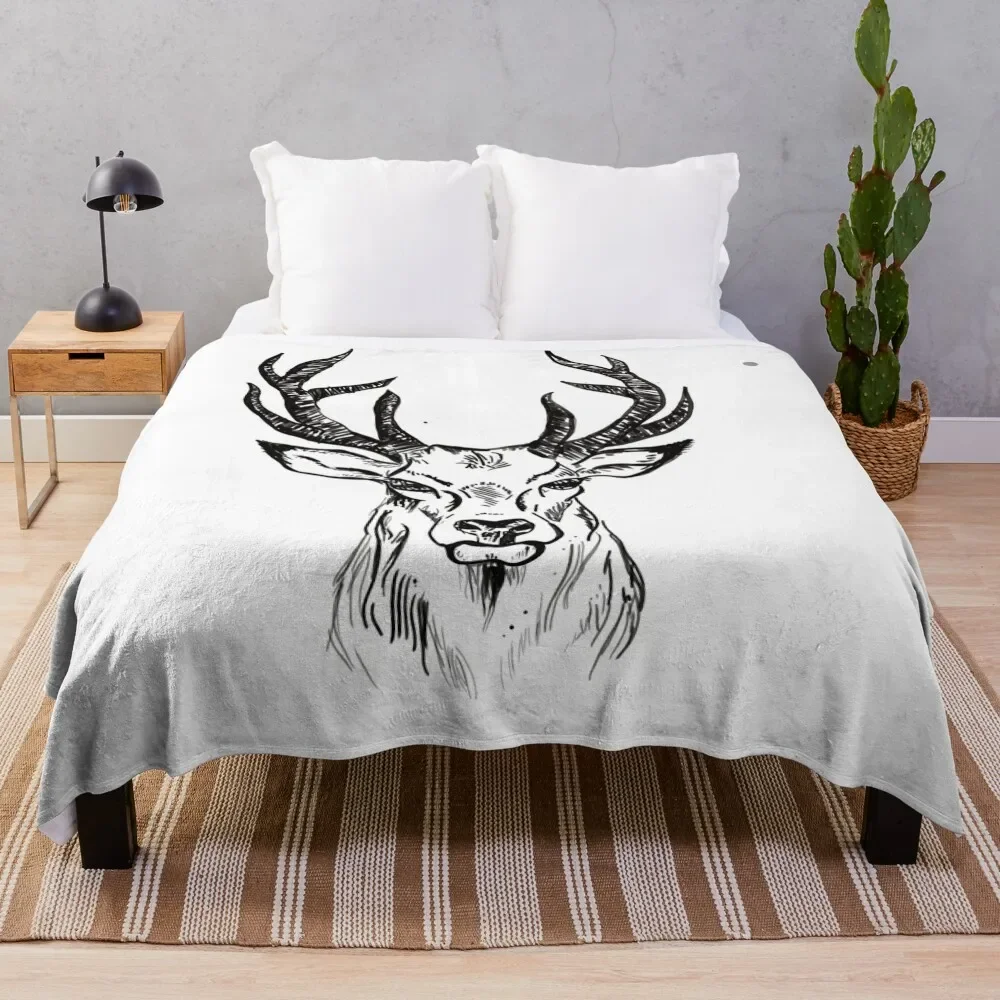 

Stag Throw Blanket Multi-Purpose Blankets For Sofas Blankets For Bed Blankets