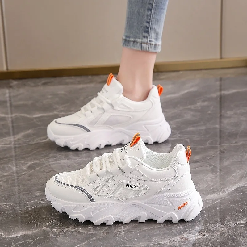 New Casual Tennis Running Sneakers Jogging Shoes Fashion Spring Autumn Women's Sports Shoes Breathable Comfortable Hollow Mesh