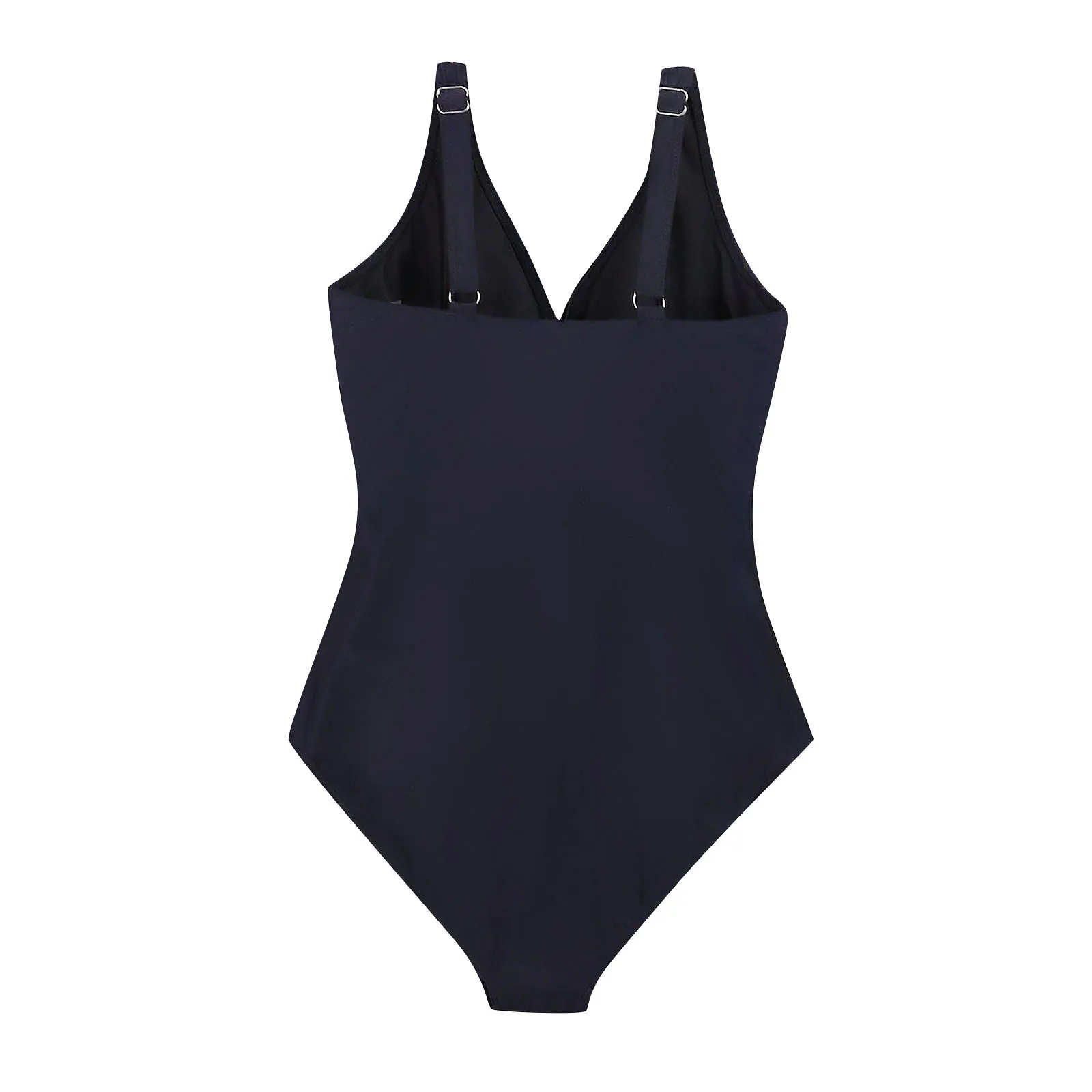 

Traje De BañO Mujer 2024 Women'S Swimwear One-Piece Normal Ruched Plain Beach Wear Holiday Swimsuit Bikini Mujer Swimwear Women
