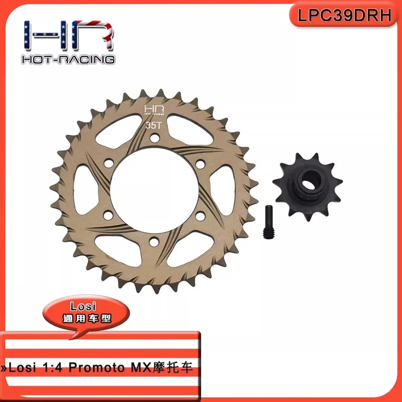 

Комплект звездочек для мотоцикла US HR Losi 1:4 promto-MX 35T/11T