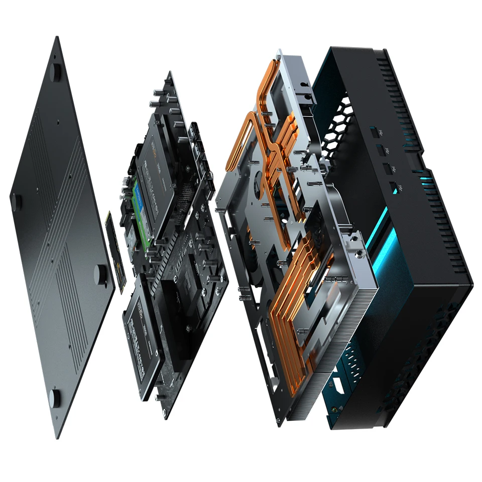 ミニPC T.I Topton 14th Gen Intel i9 14900F NVIDIA RTX 4070 12G Gaming Mini PC