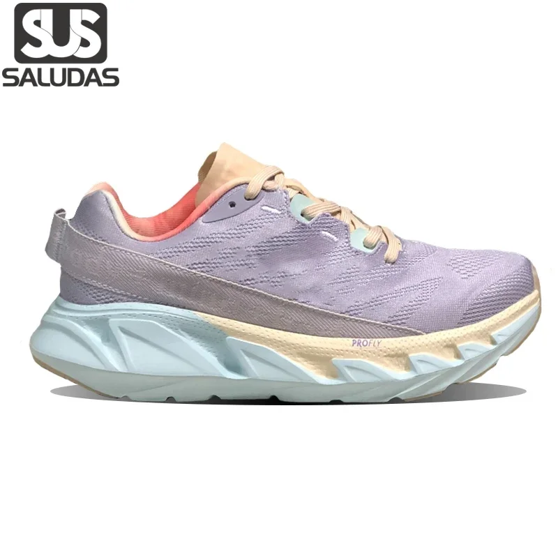 

SALUDAS Elevon 2 Women Running Shoes Elastic Thick-Soled Racing Training Shoes Men Marathon Sneakers Lightweight Walking shoes