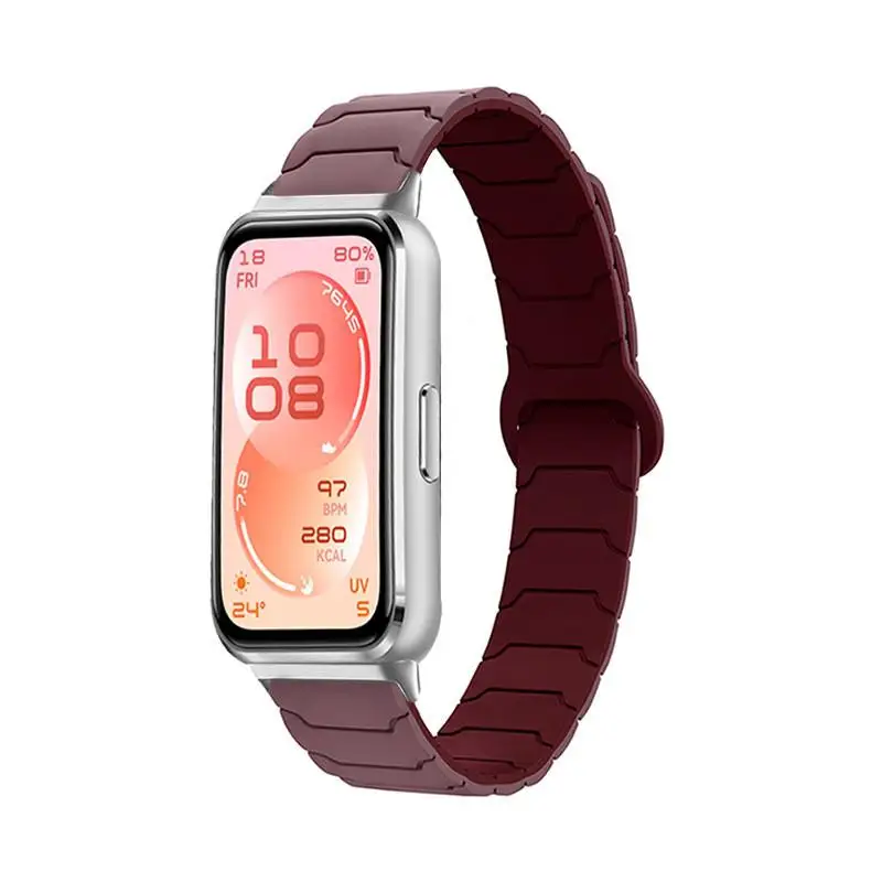 Magnetic Armor Silicone Sport Strap - Smartwatch Replacement Bracelet