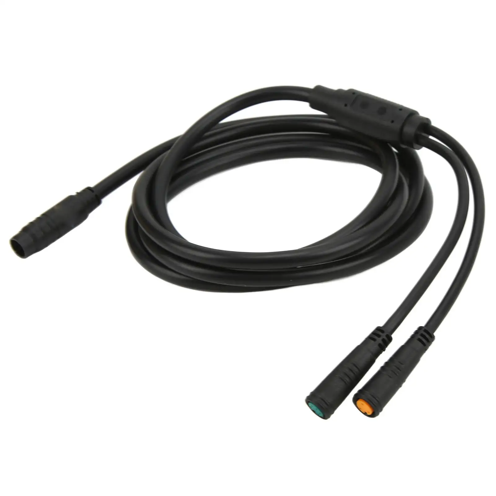 

155cm E-Bike Extension Cable: 1-to-2 Split, Waterproof Connector | Bicycle Accessory