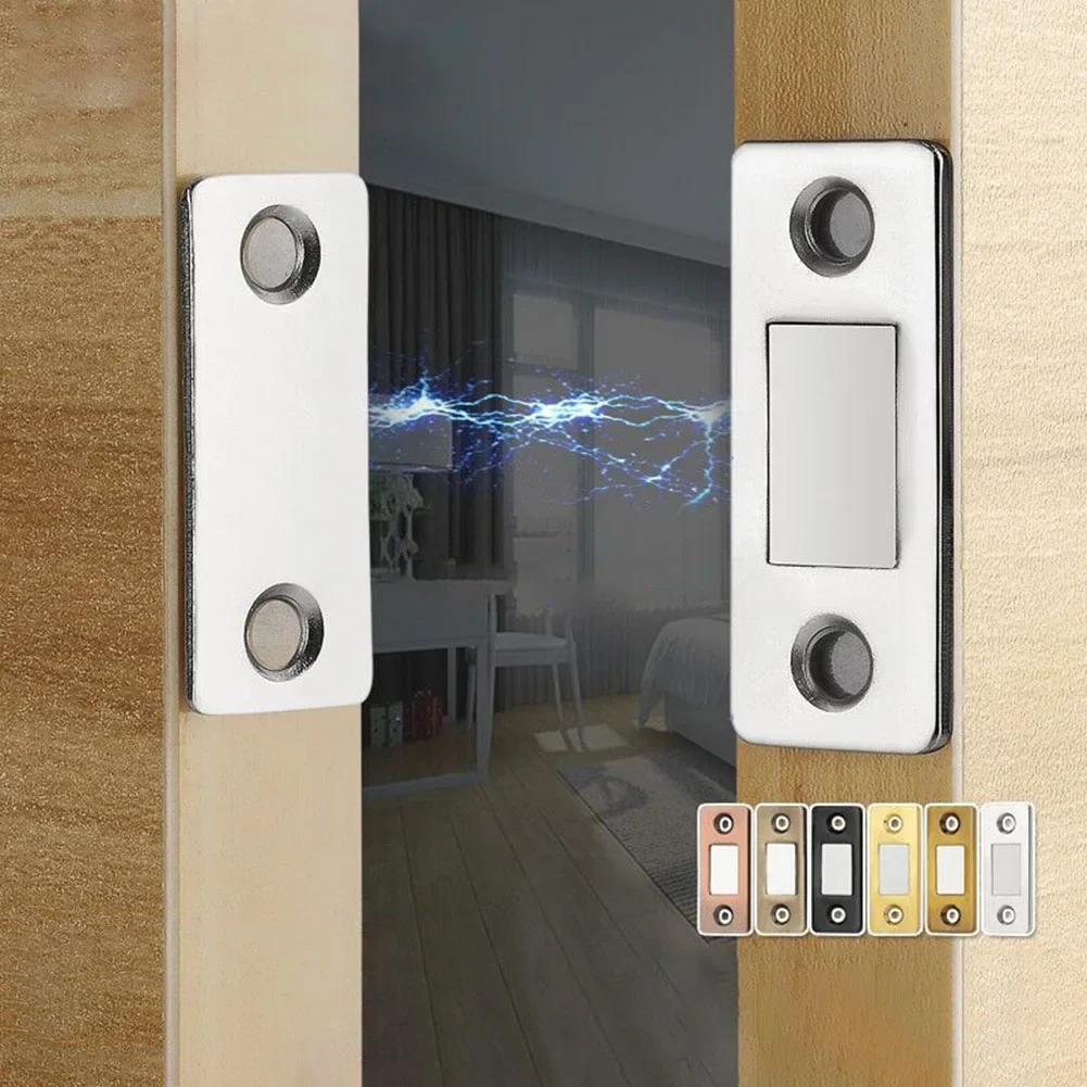 4 Sets Strong Magnetic Cabinet Catches Magnet Door Stops Hiddens Door Closer With Screw for Closet Cupboard Furniture Hardware magnetic cabinet catches door closer door catches door stops cabinet door stop