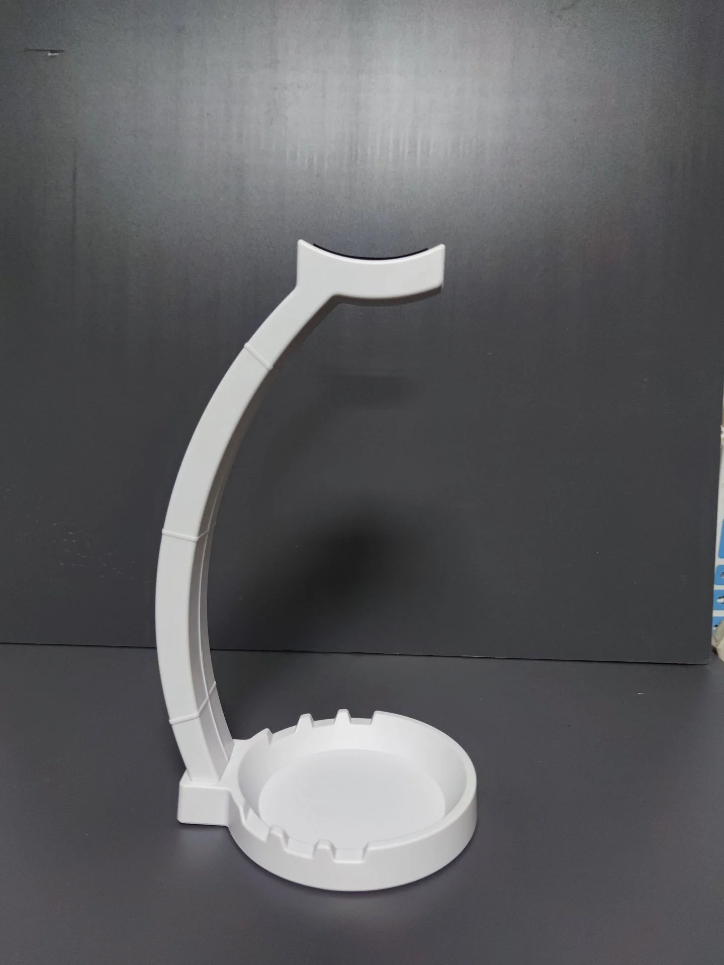 Multi-Functional Headphone Stand with Storage Tray and Cable Organizer