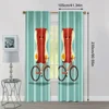 2pcs, Pattern Curtains 2D print Breakfast depicting ham and eggs1 Durable Polyester (without rod) Stuff Clearance Perfect for 4