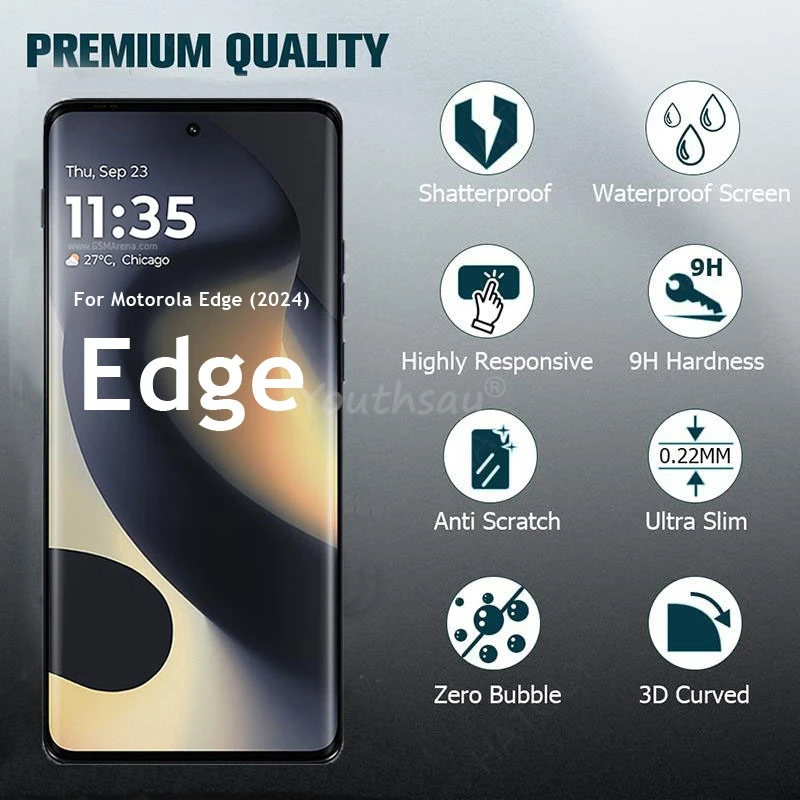 Premium 3D Curved HD Screen and Camera Protector Film - Tempered Glass