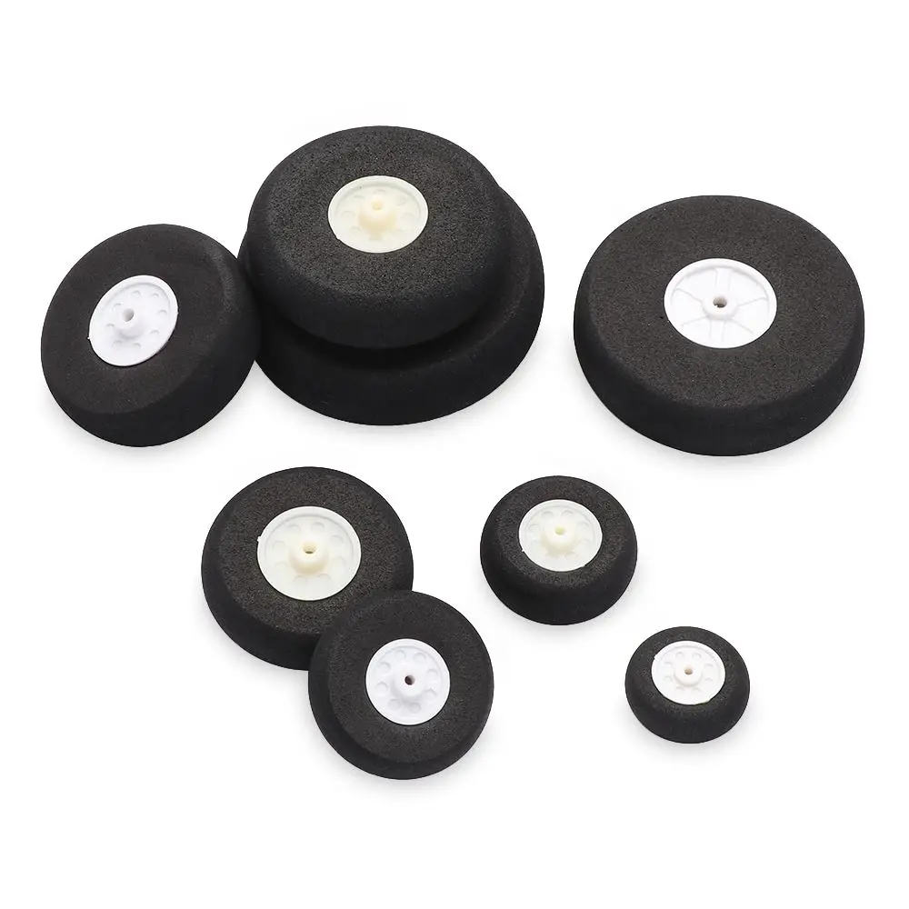 

Wholesale Black Accessories EVA Sponge Plane Toy Parts RC Airplane Replacement Tail Wheels Wheel Hub