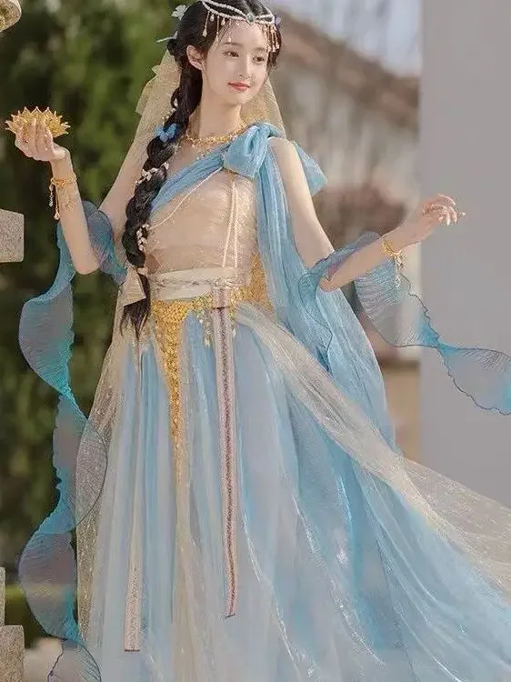 

Classical Dance Practice Performance Suit Dunhuang Dance Clothing Elegant Classical Chinese Style Costume Dance Costumes Female