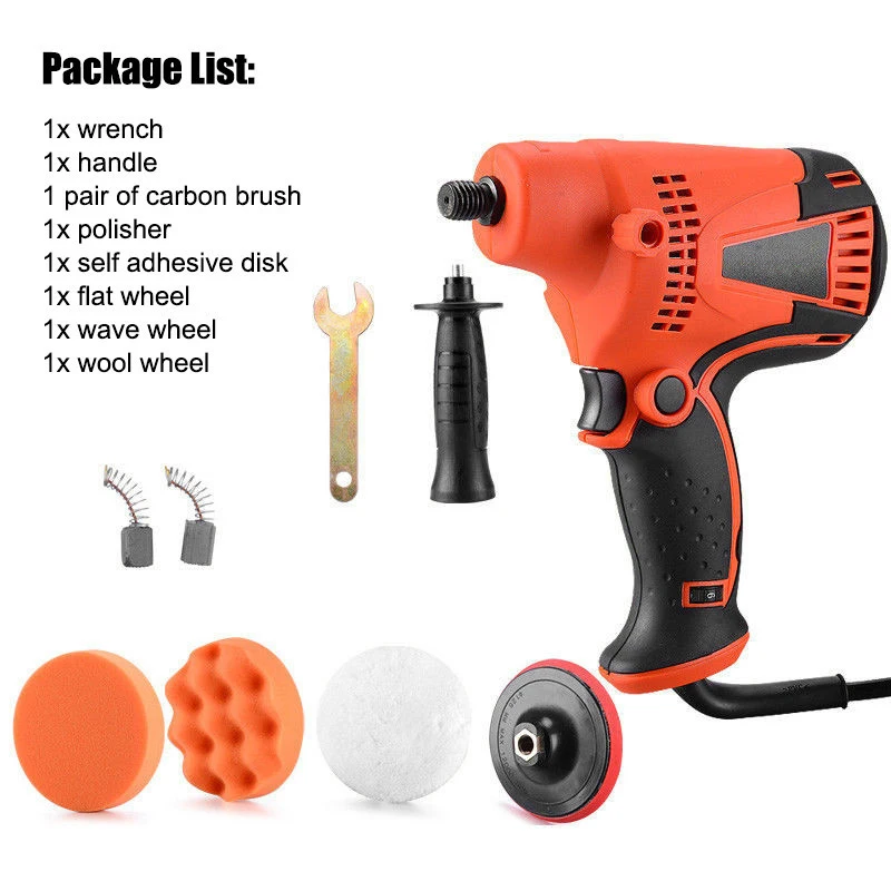 

800W Cordless Car Polisher 220V DA Car Polishing Machine For Care Sanding Waxing Tools Car Waxing Coating Cleaning