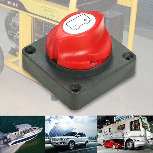 Joli de déconnexion de batterie marine, coupe-circuit de batterie,  isolateur de sélecteur de batterie, coupe à distance, voiture, automobile,  bateau, DC 12V-60V, 100A-300A, marche/arrêt - AliExpress