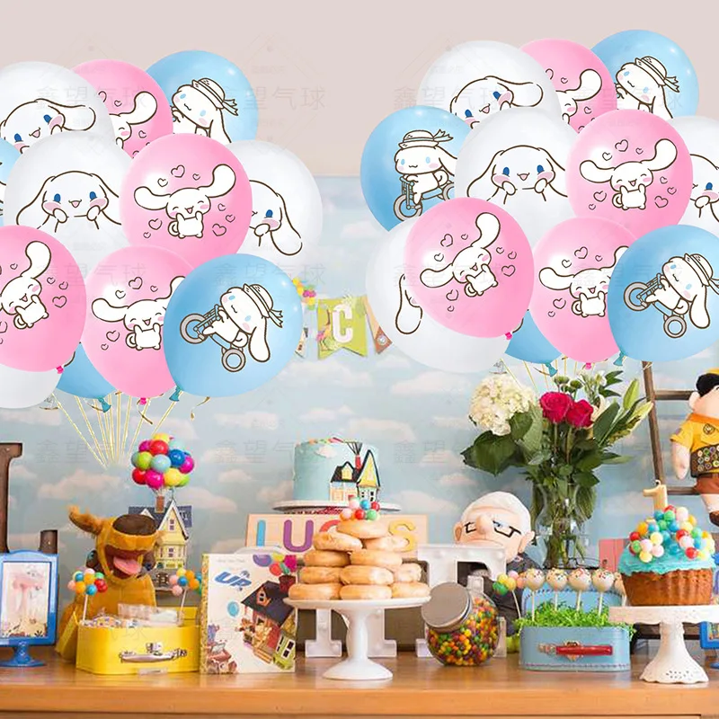 12inch Cinnamoroll Ballons Birthday Wedding Balloons Ornaments Supplies Anime Party Decoration Baby Shower Decor Kids Toys Gift party decoration party supplies