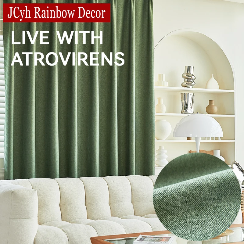 Tende Oscuranti Effetto Lino Per La Camera Da Letto Soggiorno Tende Solide Per Finestre Tende Cortinas Ready-Made Alta Ombreggiatura