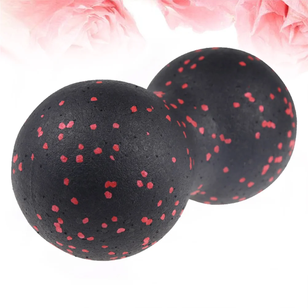 

EPP Muscle Relaxation Dual Ball Peanut Massage Ball Yoga Fitness Lacrosse Ball for Home Office Black Blue