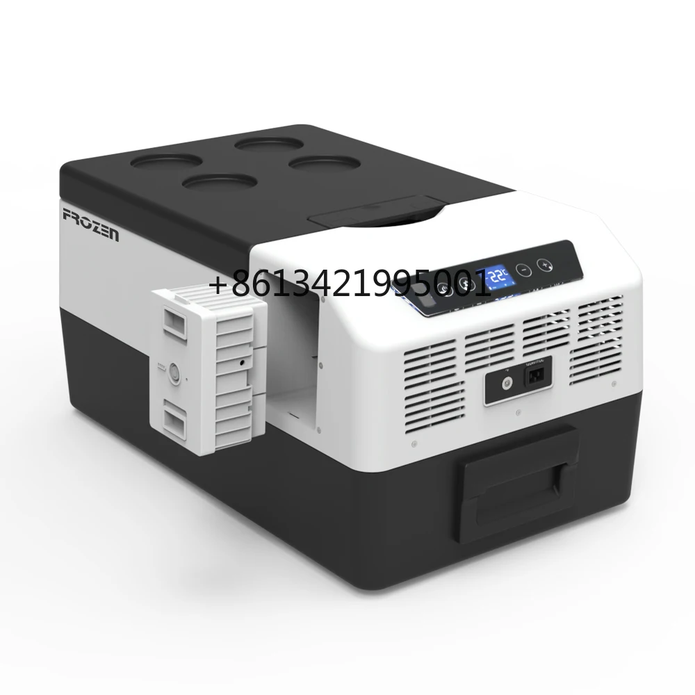 맞춤형 로고 휴대용 모바일 냉장고, 자동차 냉장고, 내장 배터리, 태양열 12V 냉동고, 캠핑 냉장고 가격