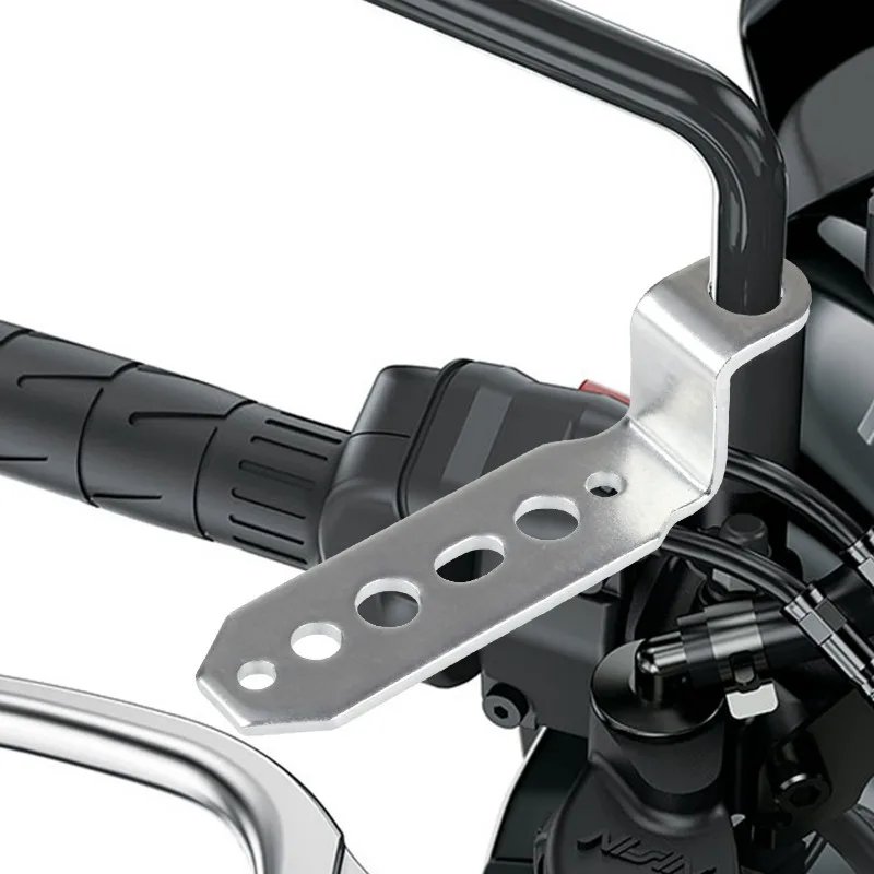 Rearview Mirror Bracket Motorcycle Mirror Base Modification Expansion Fixed Light Holder   Stainless Steel Frame Replacement