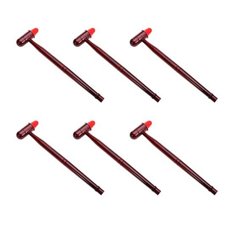 

6X Wooden Massage Hammer Stress Relax Massage Device Knocking Hammer