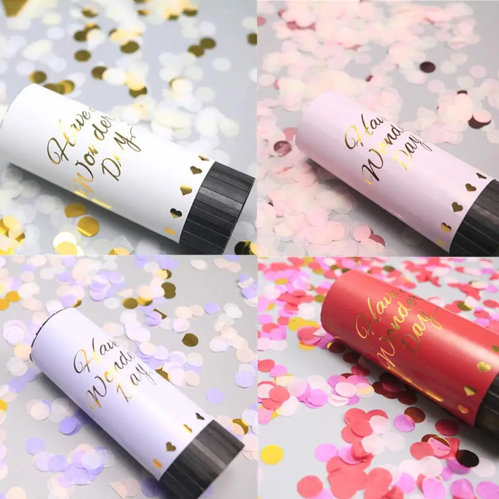 Party Popper Cannons Confetti Fuochi D'Artificio Portatili Forniture Per Feste Festive Matrimonio Natale Capodanno Compleanno Celebrazione Spray