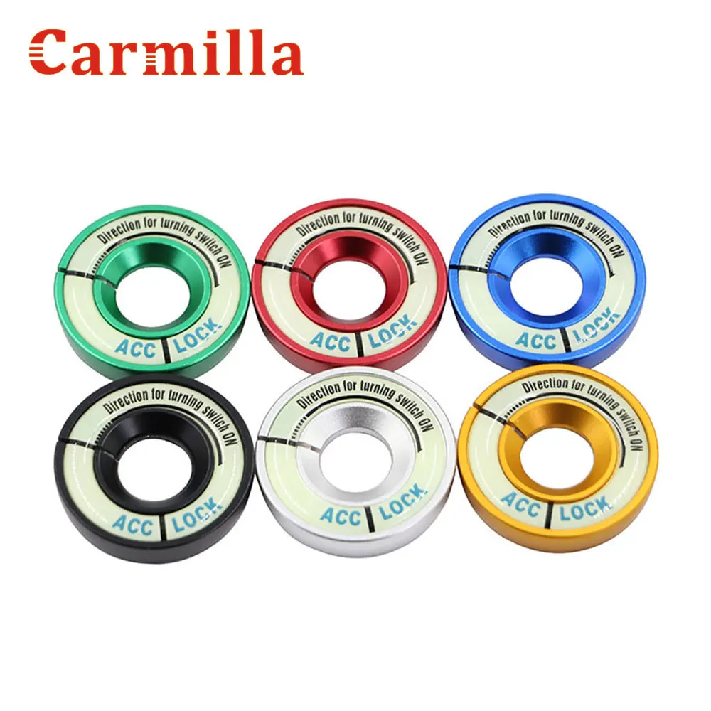 AluminumCarIgnitionKeyRingIgnitionSwitchCoverTrimforSkoda