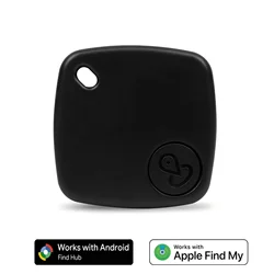Bluetooth Mini Tracking Device - Smart GPS Tracker with Anti - Loss Alarm and Reminder for Kids, Pets, Cars, and Wallets (Black)