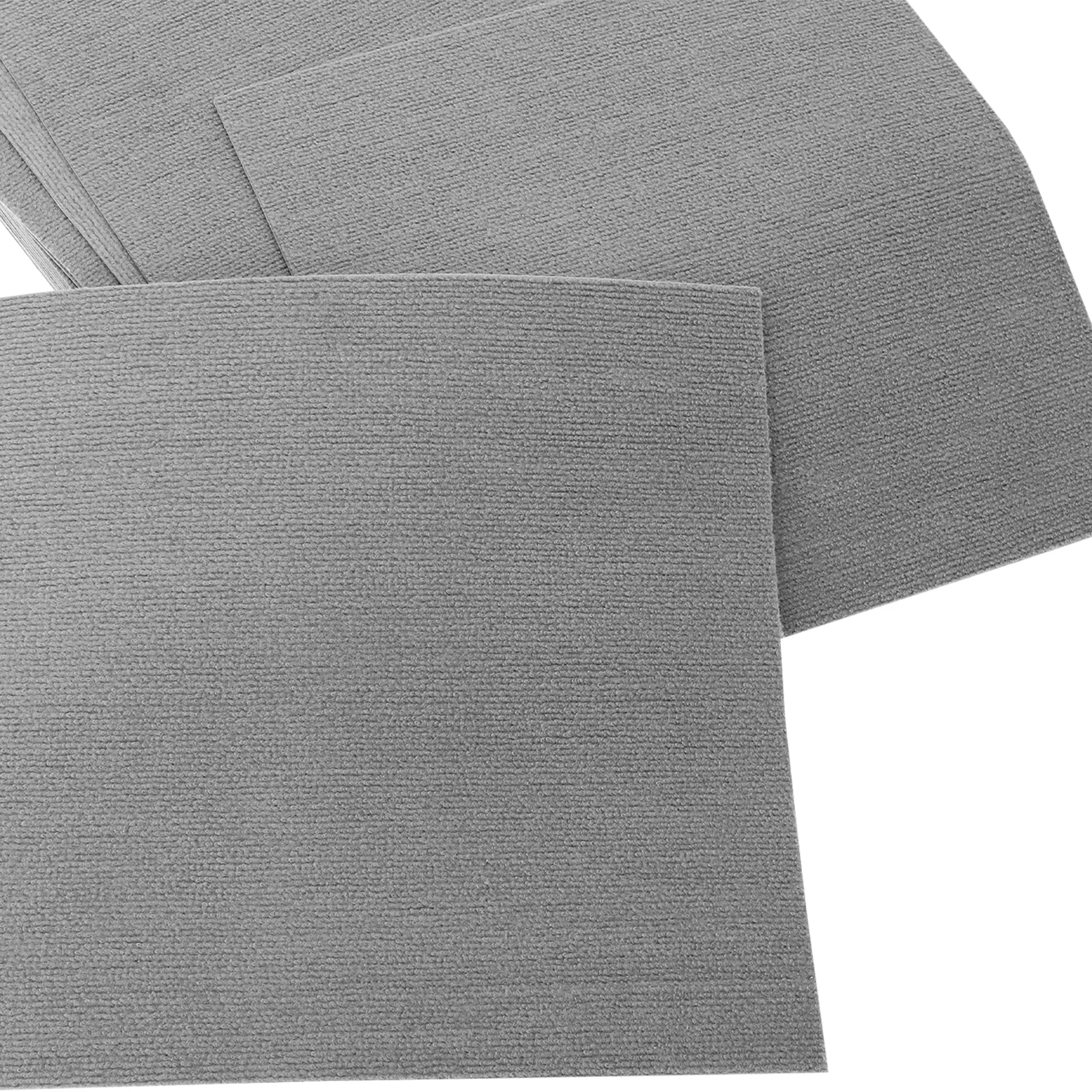 20 Stück Selbstklebende Teppichfliesen 50x50cm, Hellgraue Rutschfeste Bodenmatten mit 5mm Dicke, Waschbare DIY-Teppiche für Zuhause und Büro – Detail 8