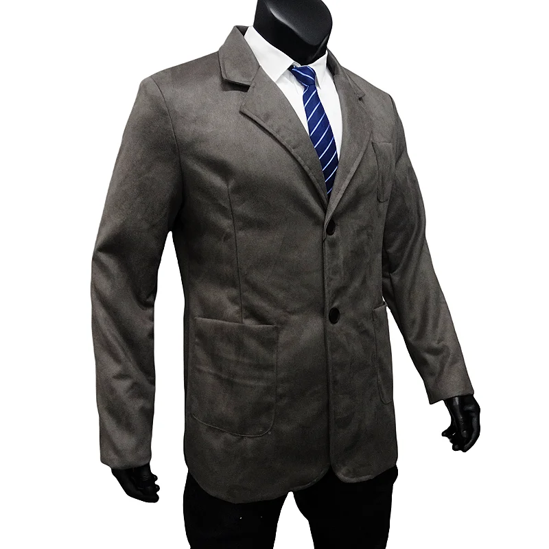 Neue frühlings-und herbst männer jacke einreihige wildleder dünne mantel casual anzug street oberbekleidung männliche kleidung eu größe M-XXL – Detail 8