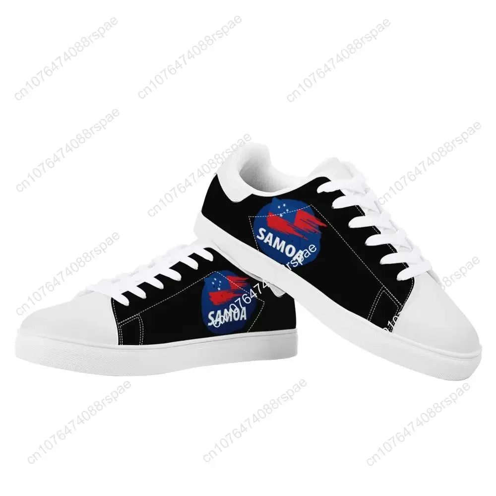 Fashion Black Samoan Flat Sneaker America Polynesian Samoa Tribal Custom Man Lightweight Walking Sport Shoes Women Running Shoes