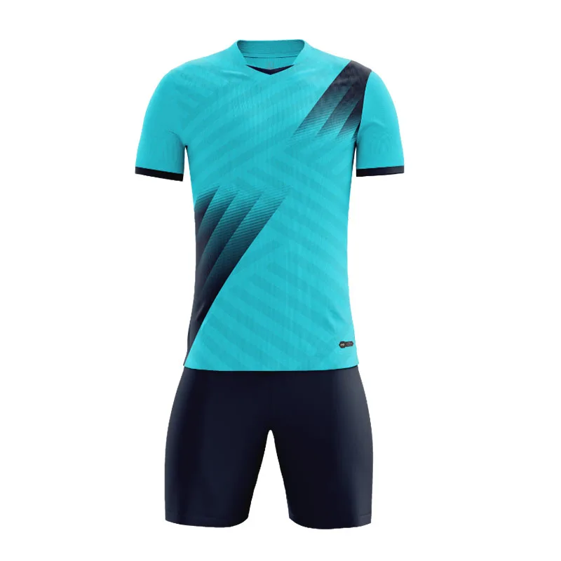 thumbnail image 1 of Conjunto de camiseta de fútbol para niños y hombres 22/23, 2 piezas, secado rápido, ropa deportiva de talla grande para niños y hombres, uniforme de entrenamiento de fútbol personalizado, 1 of 5