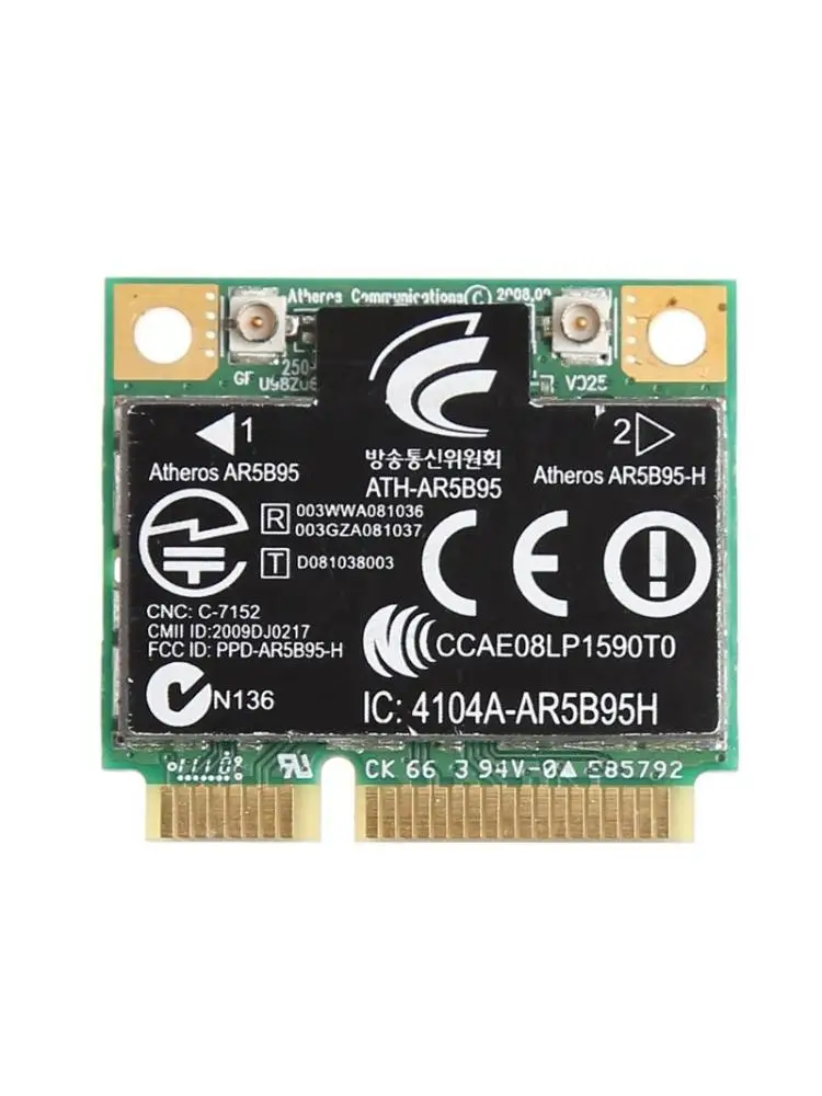 Atheros AR9285 용 하프 미니 PCI-E 무선 네트워크 카드 PCI WiFi 어댑터