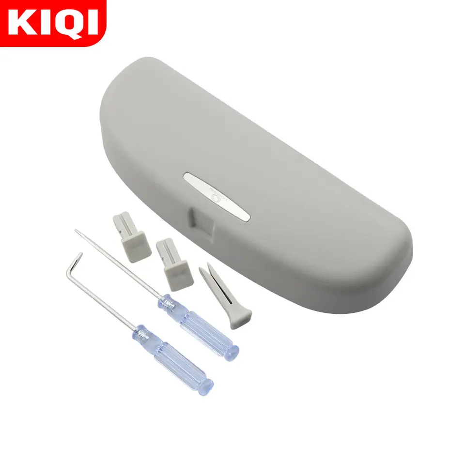 LSYSND Étui à Lunettes De Voiture Porte-Lunettes De Soleil Boîte De Rangement, Pour Skoda Kodiaq Karoq Kamiq, Pour T-roc Tharu Tarek Atlas 2018-2023