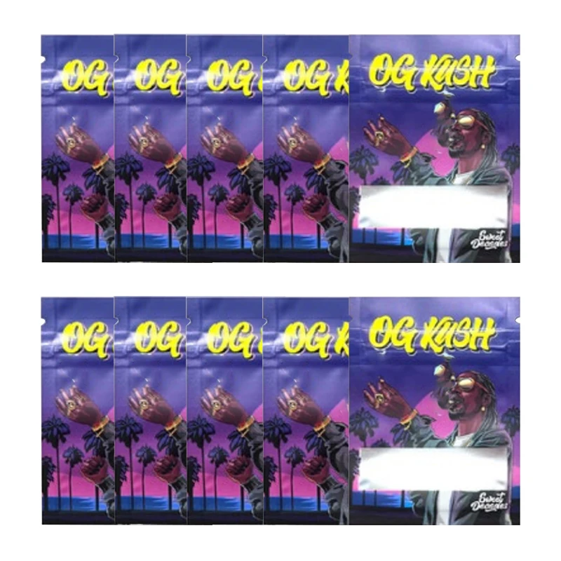 Cartoon Packag Aluminium Coating Food Storage Bag Candy Cookies Ziplock Bags Wateproof Seal Mylar Pouch Anti-oxidation Pouches