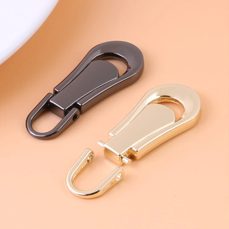 Thickened Detachable Metal Zipper Puller for Jackets and Bags Universal Plated Metal Zipper Pullers Sewing Accessories