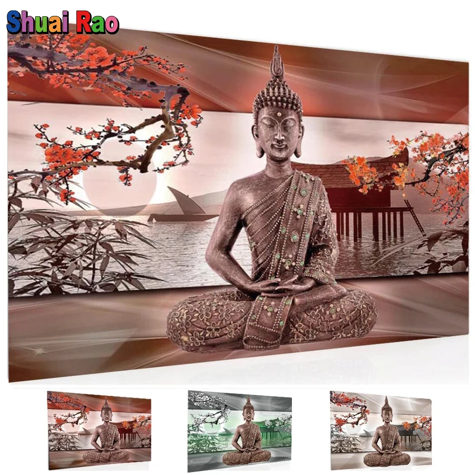 MagnoliaBuddhaZenDiamondPaintingKitFullRoundandSquare5D