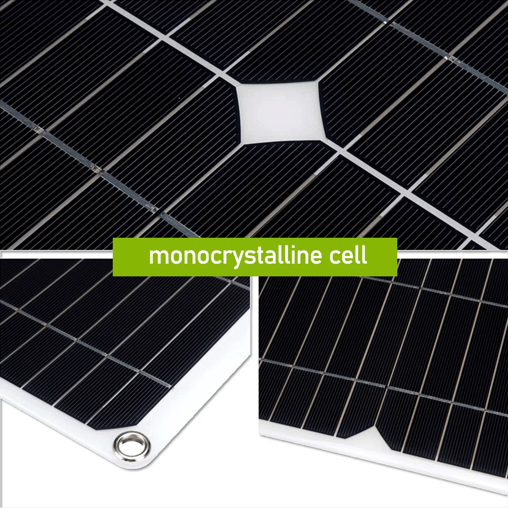 Solar Panel Kit 20W/40W Solar Panel Solar Kit USB+DC Output 30A-100A Controller Mobile Phone Outdoor Camping Lightweight Portable System