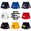 2024 New Summer Eric Emanuel EE Basic Mesh Short Classic Floral Printed Gym Shorts Men's Gym Basketball Sports Casual Shorts 1