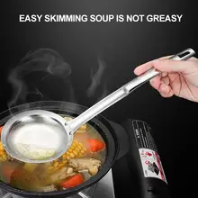 

3Pcs Stainless Steel Fine Mesh Strainer Oil Skimmer Fine Mesh Sieve Food Strainer Colander Sieve for Kitchen Cooking