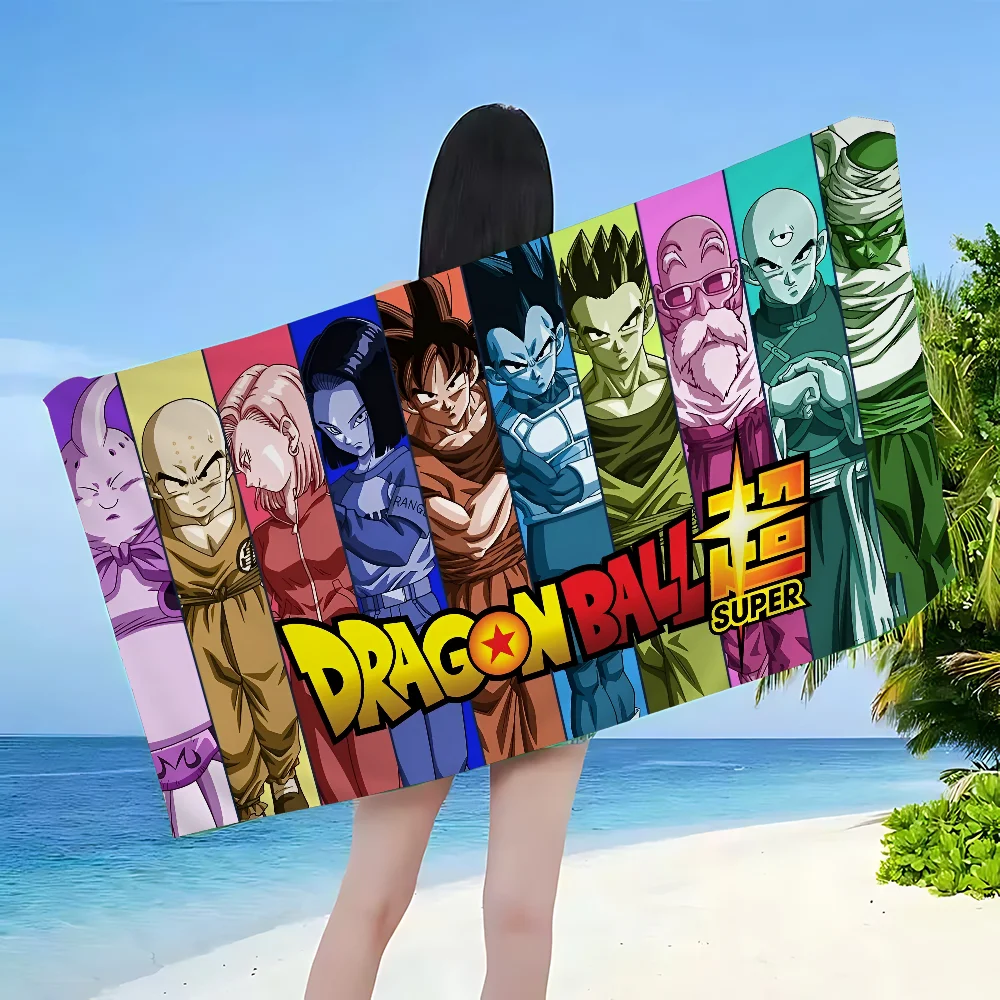 Anime D-Dragon B-BallS Beach Towel Colorful Bath Towels for Girl Microfiber Quick Dry Custom Sand Free Beach Yoga Spa Gym Pool 2
