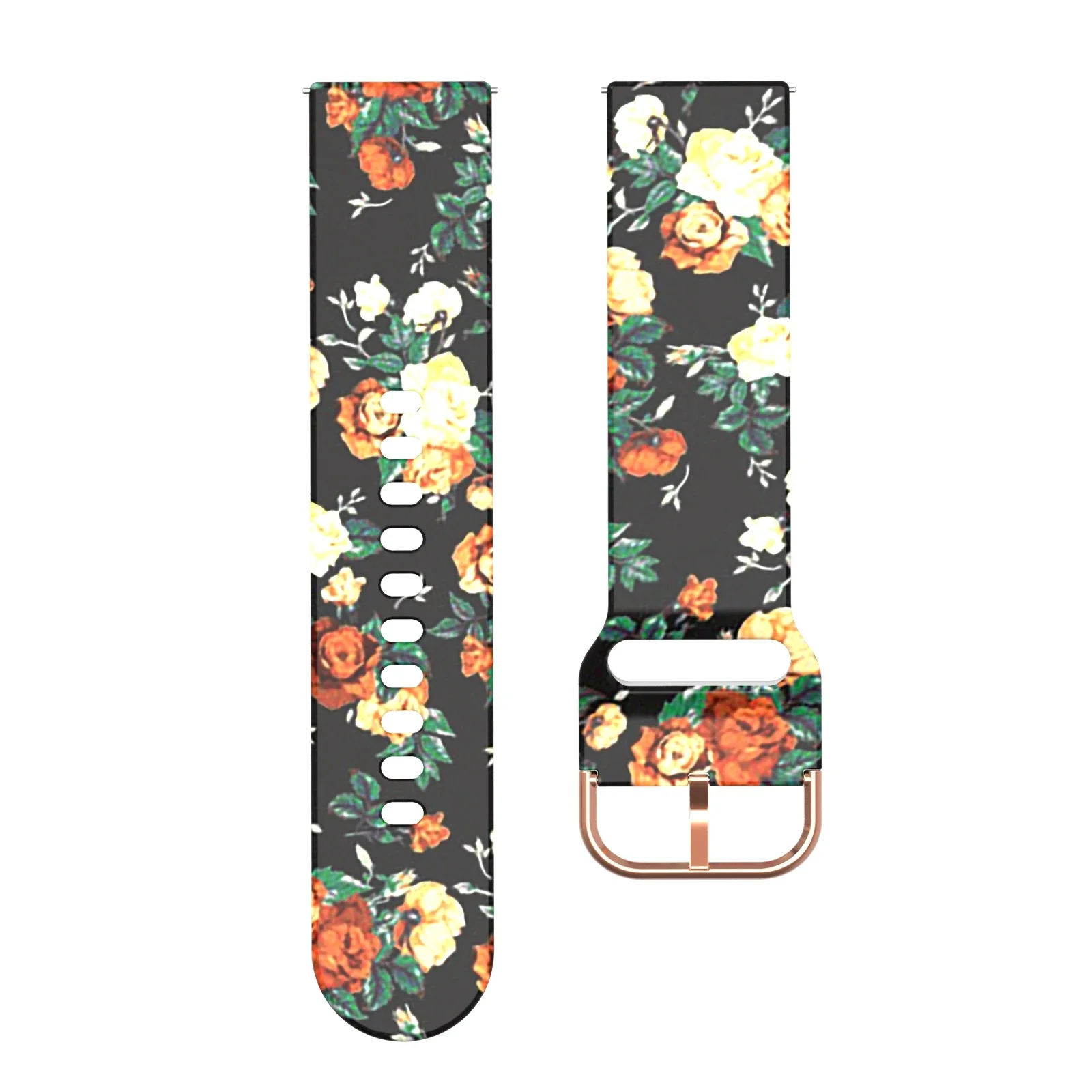 Vibrant Silicone Watch Strap - Soft, Adjustable Band
