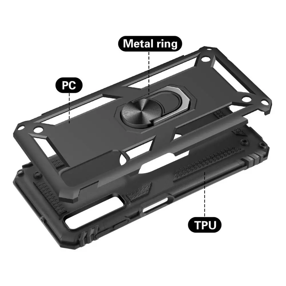 Universal Samsung Galaxy Protective Case with Ring Kickstand