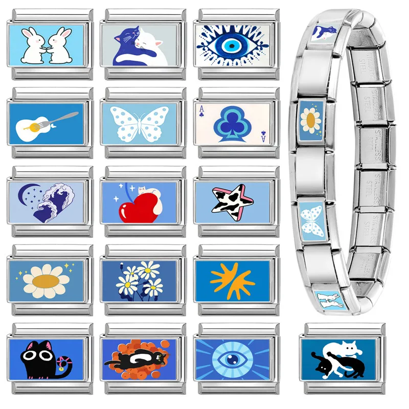 Italian Link Steel Bracelet Gift Cosmetic