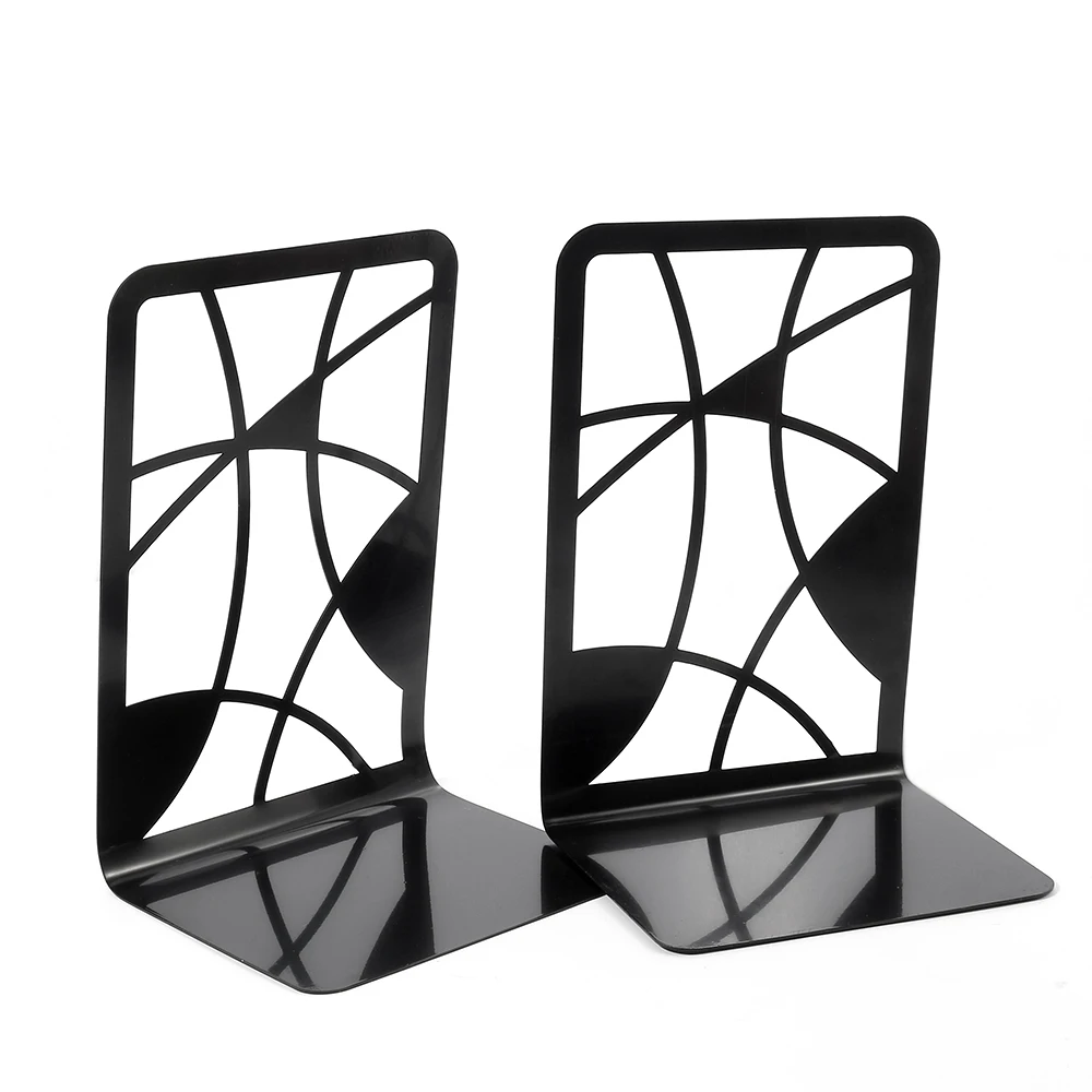 Book Ends for Shelves Bookend for Heavy Books Iron Bookend Organizer Book Home Bookend Book rack Iron Book Ends Holder Stand 3