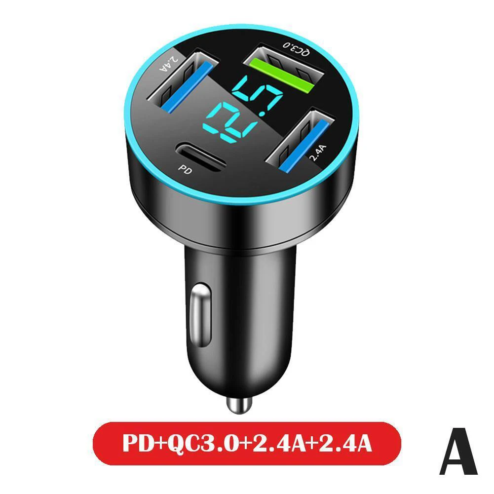 

Автомобильное зарядное устройство, 4 USB-порта, 66 Вт