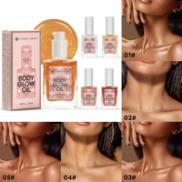 Body Highlighter Oil Shimmering Glow Moisturizing and Lightweight Long-Lasting Radiance Perfect for Full-Body Shine Highlighting 1