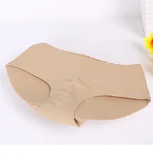 Culotte Invisible sans couture pour femme, sous vêtement taille basse, faux fesses, rehausseur, faux cul 