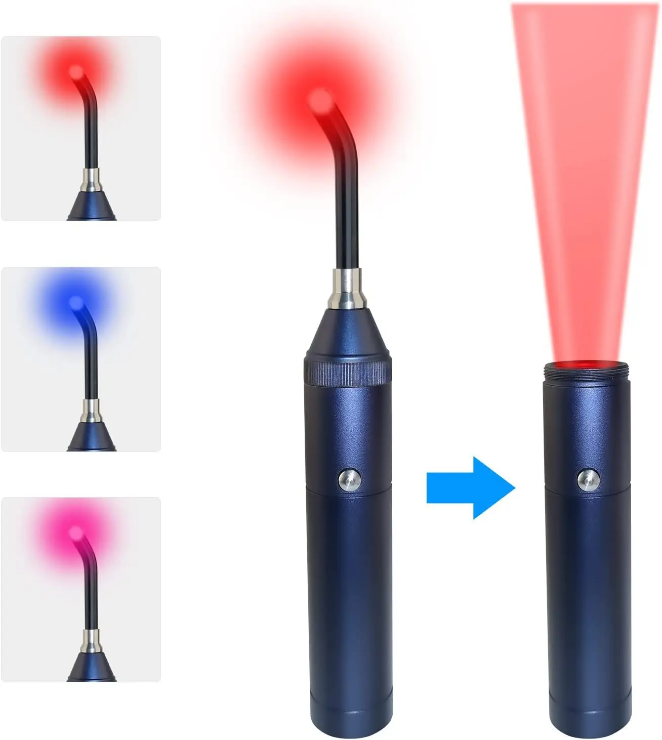 Portátil luz vermelha infravermelha terapia dispositivo, Canker Lip terapia dolorida, Removível oral fisioterapia Wand, Alívio das dores de saúde