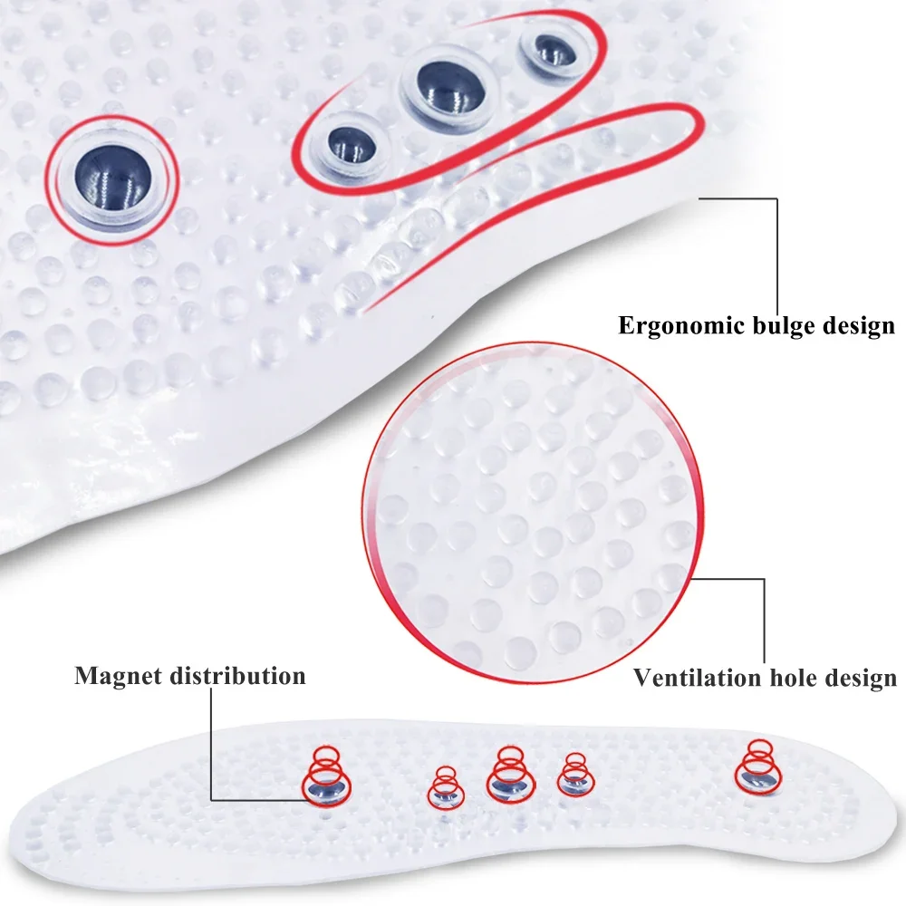 

Magnetic Therapy Insoles for Slimming Weight Loss Foot Massage Health Care Shoes Mat Pad Acupuncture Shoe Sole