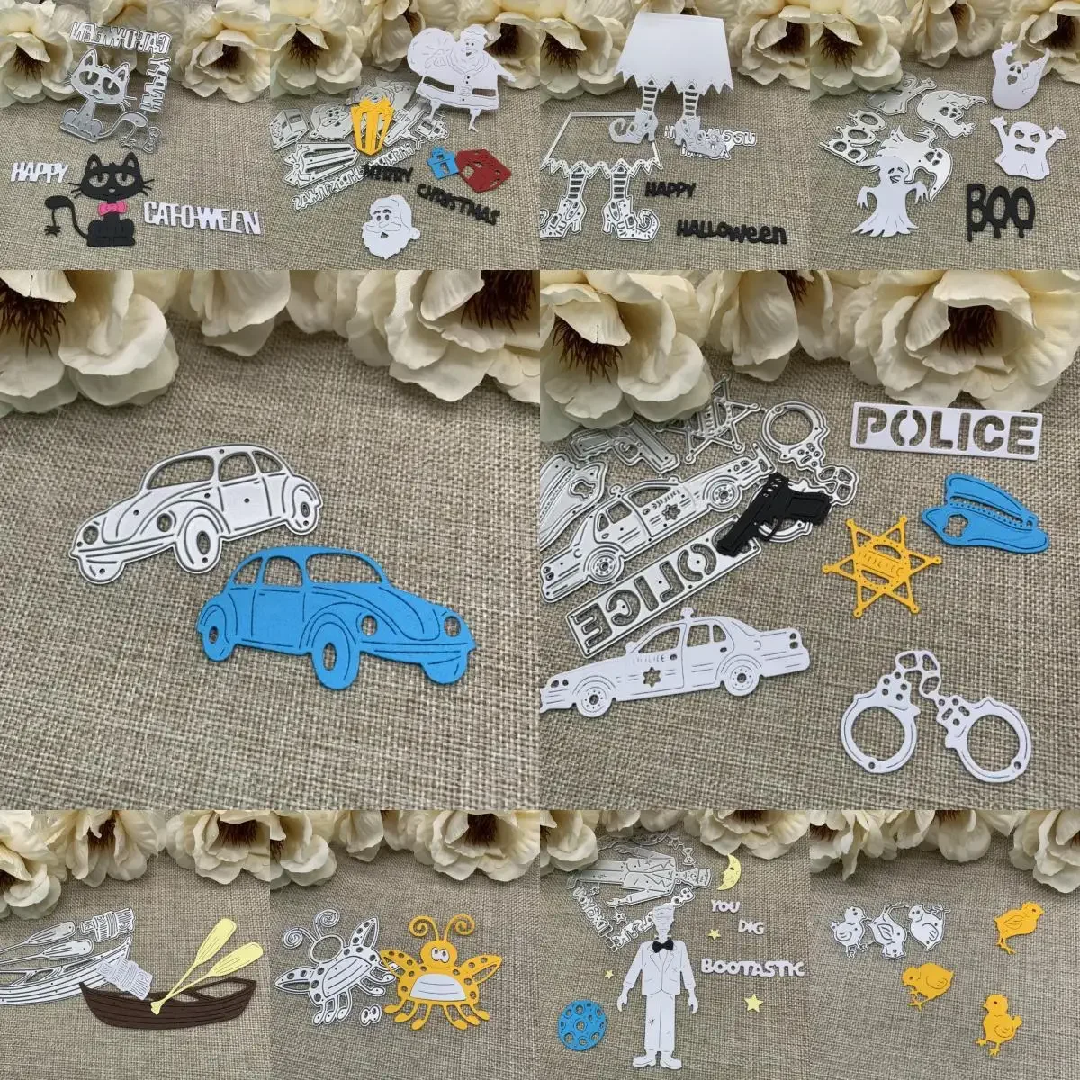 Verschiedene Themen-Dekorationen, Metall-Stanzformen, Schablonen für DIY-Scrapbooking, Album, Papierkarten, Prägung