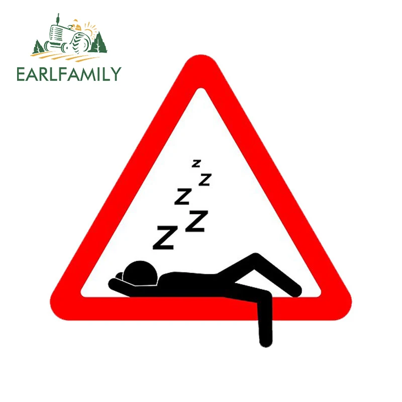 

EARLFAMILY 13 см x 12,6 см Предупреждение ительного знака, автомобильные наклейки, забавные граффити, Аксессуары для мотоцикла и автомобиля, наклейка, окна, водонепроницаемый декор