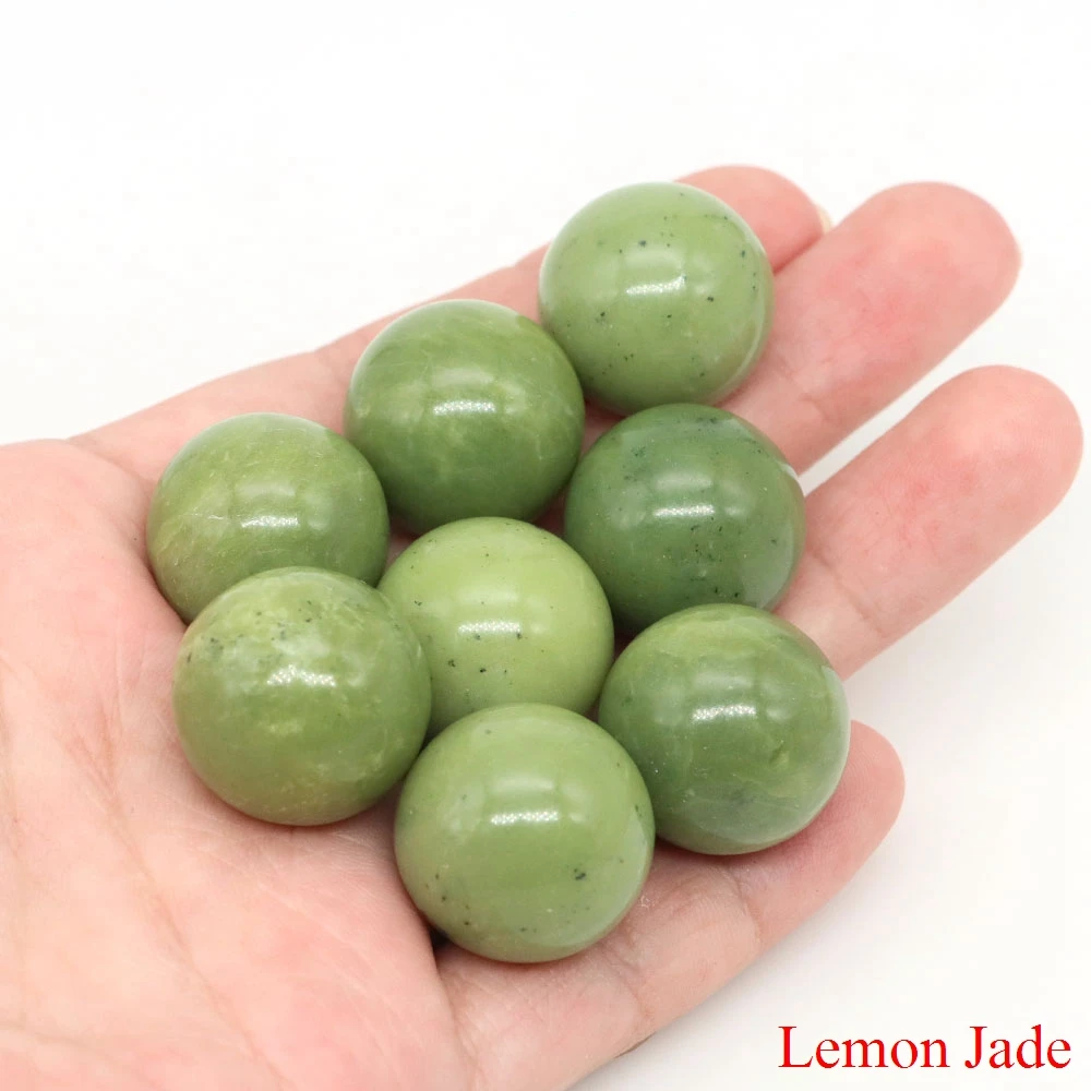 Bolas redondas de cristales naturales de 20 mm, amatista, cuarzo, piedra no porosa, esferas de piedras preciosas para hacer collares, pulseras y joyas